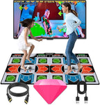 TV Dance Mat Games - Wireless Music Electronic Dance Mat Fun Dance Fitness Games for Kids, Christmas and Boys and Girls Birthday Gift Ideas, Silver Gray