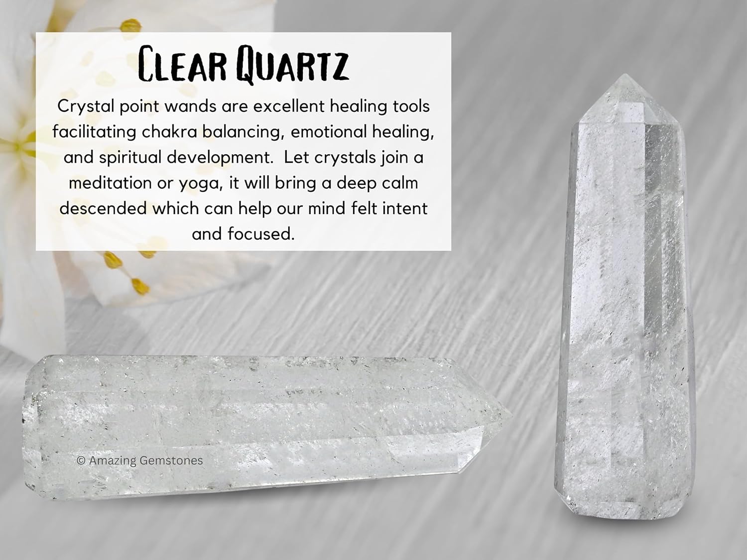 Amazing Gemstone Clear Quartz Crystal Towers - Natural Healing Crystal Point Obelisk for Reiki Healing and Crystal Grid (3 Inch)