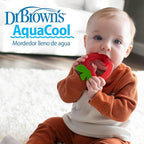 Dr. Brown's AquaCool Water-Filled Baby Teether, Cools & Massages Sore Gums, BPA Free, Pineapple and Apple, 4 Pack, 3m+