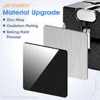 Fidget Cube, Zinc Aolly Metal Infinity Cube Fidget Desk Toy, Punk Style Design with Exquisite Case, Durable and Heavy Cool Gadgets, Adult Fidget Toys for Alleviate Stress and Anxiety(Black)