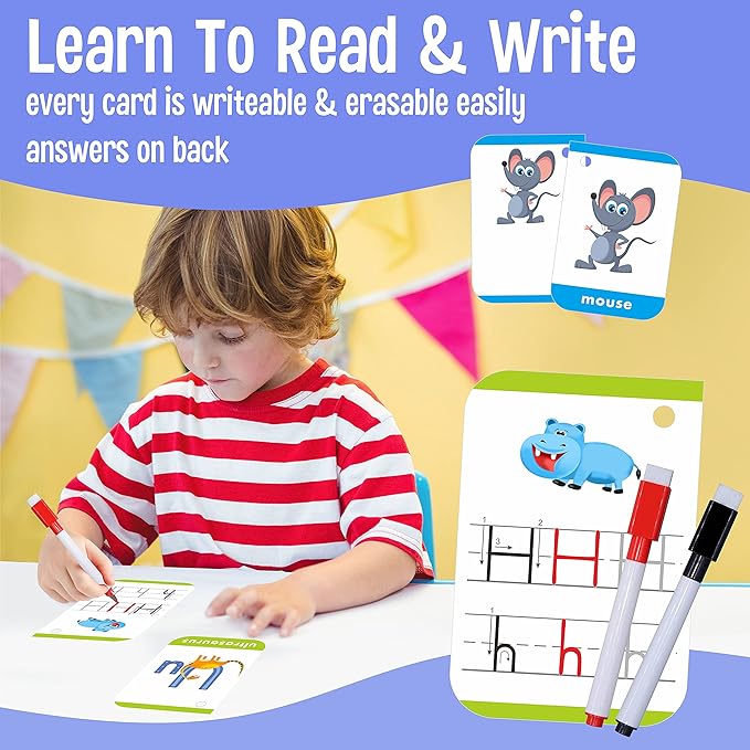 180 Toddler Learning Flashcards, Educational Tool for Preschoolers