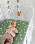 Sorrel + Fern Baby Crib Mobile (White Butterflies) - Baby Shower Gift Nursery Decoration for Boys & Girls