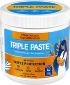 Triple Paste Diaper Rash Cream for Baby - 16 Oz Tub - Zinc Oxide Ointment Treats, Soothes and Prevents Diaper Rash - Pediatrician-Recommended Hypoallergenic Formula with Soothing Botanicals