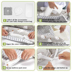 Baby Lounger for Newborn Portable Bag,Baby Lounger Play Mat for Awake-Time,Newborn Babies Essentials Gifts 0-24 Months Home Travel(Elephant Grey)