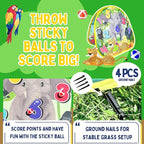 2-in-1 Dinosaur & Animal Bean Bag Toss Game – Double-Sided 27" Target Board with 6 Bean Bags – Outdoor & Indoor Toy for Toddlers & Kids Ages 3-6 – Birthday Gift - Amazon Exclusive