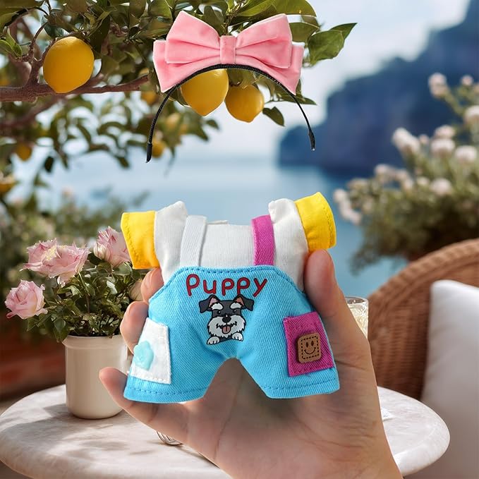 2 Sets Clothes for 17cm Doll, Cute Doll Clothes and Accessories, Outfit Sets 2025 Fashion Style