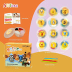 Air Dry Clay Kits for Kids-Modeling Magic Clay,12 Animals DIY Molding Clay Art Crafts Set,Ultra Light & Soft, Safe & Non-Toxic with Sculpting Tools & Tutorials, Unique Gifts for Boys & Girls