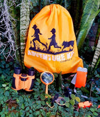 Adventure Kidz Outdoor Exploration Kit, Children’s Binoculars, Flashlight, Compass, Fox Whistle, Magnifying Glass, Backpack. Great Gift Set for STEM, Pretend Play, Ages 3+ Boys Girls