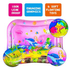 ZHUYNXIR Extra Big Infant Toys, Tummy time Toys, Baby Pink Water Play mat, Fun Early Development Activity Play Center for Newborn,Mermaid Pink 39.5x31.5 in.