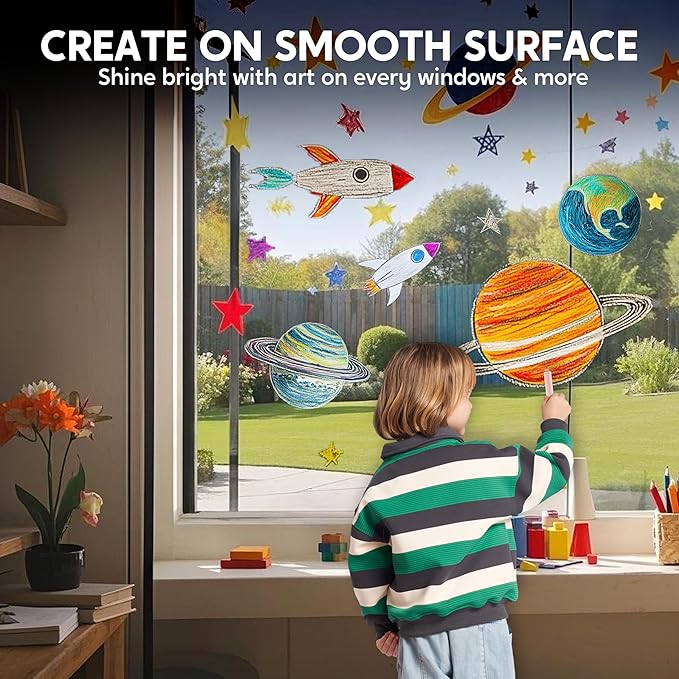 JOYIN 12 PCS Silky Crayon for Kids, Toddler Twistable Crayon, 12 Colors, Art Supplies, School Supplies, Kids Indoor Activities