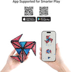 TOSY Magnet Pyramid Stone - 1 Cube Transforms into 1 Billion Shapes, 12 Pieces, 243 Rare Earth Magnets, Holographic Design Magnet Tiles Creative Puzzle STEM/STEAM Toy, 3-Pack