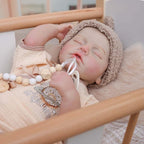 Reborn Baby Dolls – 20 Inch Real Baby Dolls That Look Real, Full Body Vinyl Girl Doll in Beige Outfit with Accessories, Gift for Girls Ages 3+, Pretend Play & Collectors