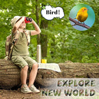 25 Pack Binoculars for Kids 6+ Years Old, with Compass and Neck String Toddler Toy Binoculars Gift Set for Camping Adventure, Party Favor, Red, Yellow, Camo, Green, Blue