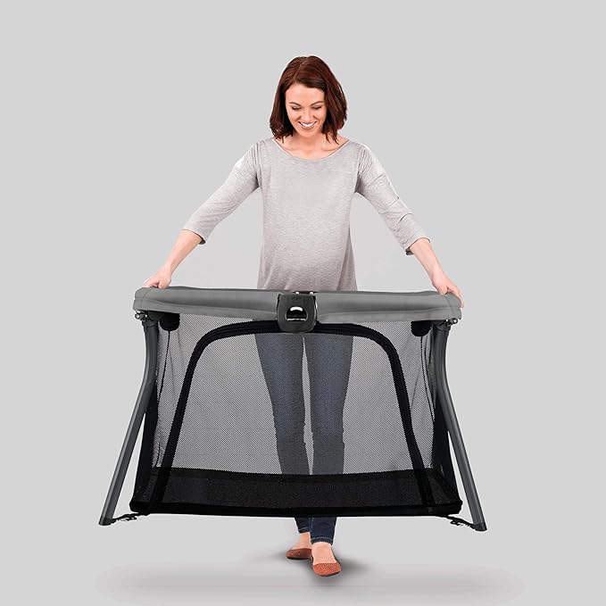 Chicco Alfa Lite Lightweight Travel Playard, Portable Playpen for Babies and Toddlers, Snap-Open/Compact Fold Design, 13 lbs., Baby Travel Essential | Midnight/Navy