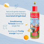 Childs Farm, Kids Hair & Body Wash for Dry, Sensitive Skin, Organic Sweet Orange, Gently Cleanses, Vegan, Cruelty-Free, 8.4 Fl Oz