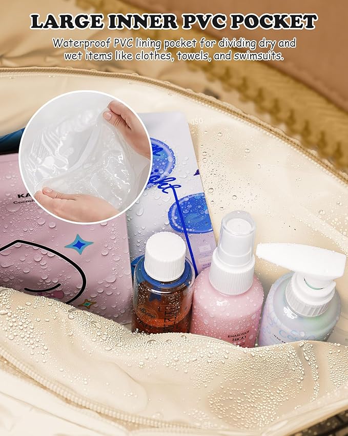 Duffle Bag with Letter, Carry On Bags for Women，Overnight Bag with Wet Pocket，College Girl Gift-Lightweight Travel Bags Personalized Gym Tote with Makeup Pouch