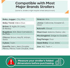 reperkid Medium Stroller Bag for Airplane Travel, Black & Green, 42" H x26 W x13 D, Fits Most Single Strollers Incl. Jogging & Standard Models – Premium Waterproof Cover, Adjustable Shoulder Straps