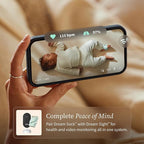 Dream Sock – Smart Wearable Baby Monitor, Infant Pulse Oximeter Tracks Oxygen & Heart Rate | Parents Receive Alerts, Sleep & Health Insights via App | Dusty Rose