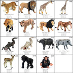 FUNSHOWCASE Jumbo African Jungle Animals Figures Toys, Large Realistic Plastic Safari Animals Playset