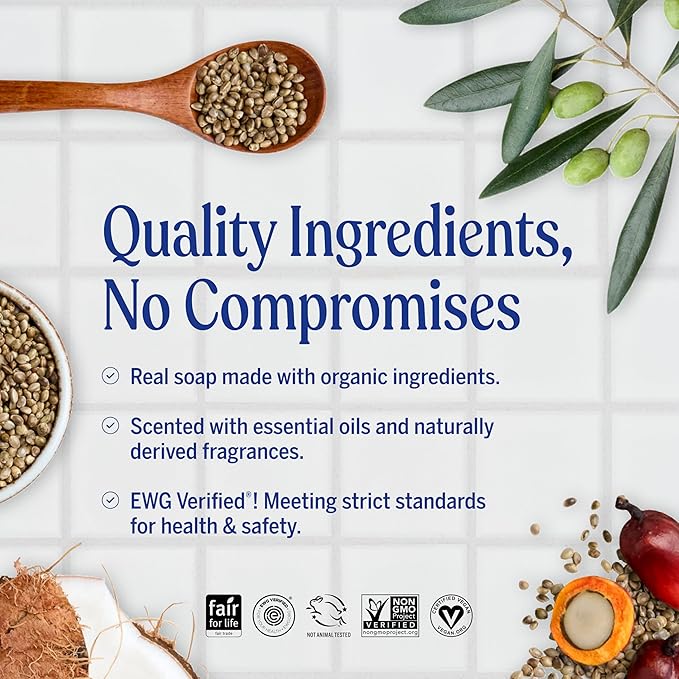 Dr. Bronner's Pure-Castile Magic Bar Soap (Baby Unscented, 5 Ounce, 12-Pack) - Made with Regenerative Organic Certified Oils, Gentle for Sensitive Skin & Babies, Non-GMO, Vegan