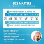 Plus-Size Original Baby K'tan Baby Carrier: #1 Easy Pre-Wrapped, Slip-On, No Rings, No Buckles | 5 in 1 Baby Sling Gift | Hands Free Infant Wrap - Newborn to Toddler up to 35lb Women 22-24, Men 47-52
