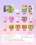 VEVOR Magnetic Blocks, 100 PCS Princess Castle Set, Magnetic Building Cubes for Kids, STEM Montessori Sensory Toys for Christmas Birthday Gift, Construction Stacking Toy for 3+ Years Old Boys & Girls