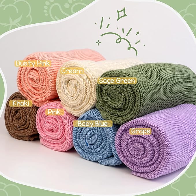 Personalized Baby Name Blanket, Custom Knit Blanket Embroidered with Name, 30x40in Custom Baby Gifts for Boys and Girls, Newborn for Boy/Girl