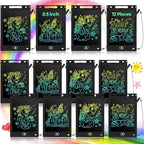Tinlade 12 Pack LCD Writing Drawing Tablets 8.5 Inch Bulk Colorful Doodle Board Erasable Electronic Painting Drawing Pads Learning Toy Gifts for Kids Boys Girls(Black)