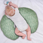 Green Sage Nursing Pillow Cover, Breastfeeding Pillow Slipcover for Baby Girls/Boys, Soft Snug Fits On Newborn Feeding Pillow Case