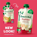Beech-Nut Stage 2 Baby Food Pouches Variety Pack, Fruit Purees for Babies, Non-GMO, Dairy-Free, 3.5 oz (18 Pack)