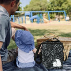 Breastmilk Cooler Bag with Ice Pack Fits 4 Baby Bottles Up to 9 Ounce Insulated Baby Bottle Bag Breast Milk Cooler on The Go with Strap Baby Bottle Cooler Bag for Nursing Mom Daycare or Travel