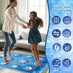 Dance Mat Kids Frozen Toys - Electronic Dance Mat for Girls Boys, Kids Dance Mat 5 Game Modes, Built-in Music, Touch Sensitive Light Up LED, Dance Floor Mat, Gifts for 3 4 7 12 Year Old Girls Boys