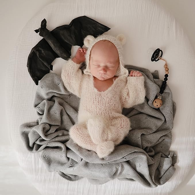 mushie Extra Soft Muslin Fitted MINI Crib Sheet | 24"x 38" (White)