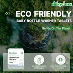 120PCS Baby Bottle Washer Tablets for Momcozy & Baby Brezza Pro, Natural Enzyme Detergent,Deep Cleaning, Chlorine & Fragrance Free, No Residue, Universal Fit All Bottle Washers Machines