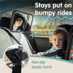 Onco Fixed Headrest Baby Car Mirror - Tesla-Compatible Car Mirror for Baby, 100% Shatterproof & Shake-Proof, Non-Slip with 360° Rotation, Newborn Must Haves