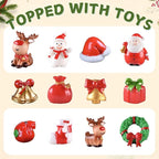 EvolutionUSA - Christmas Bath Bombs for Kids, Holiday Bath Bombs with Surprise Inside, Perfect Christmas Stocking Stuffers or Festive Holiday Bathombs Set, Natural & Hypoallergenic Bath Ball Set