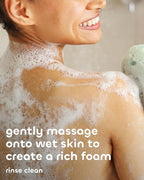 Seaweed Bath Co. Hydrate Body Wash - Unscented | Foaming Shower Gel Cleanser with Natural Ingredients | Fragrance Free and Gentle | Good For Sensitive Skin | 12 oz (Pack of 2)