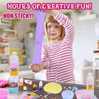 Unicorn Slime Making Kit for Girls - DIY Fluffy Slime Creation Kit with Super Birthday Party Favors