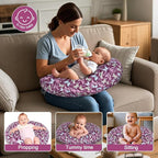 Nursing Pillow, Breastfeeding Pillow with Removable Cover, Ergonomic Breast Feeding Pillow, Baby Feeding Support Cushion for Mom Easier Breastfeeding- Original Size/Butterfly