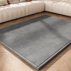 Baby Play Mat for Floor, 1.3'' Thick Memory Foam Tummy Time Mat - Super Soft Coral Velvet Nursery Rug with Non-Slip Backing, Crawling Rug for Toddlers/Infants, Yoga & Tatami Use, 71''x 79''