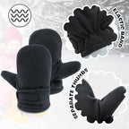 BAVST Baby Toddler Winter Mittens Girls Warm Fleece Lined Gloves Kids Sherpa Lined Mittens for Boys