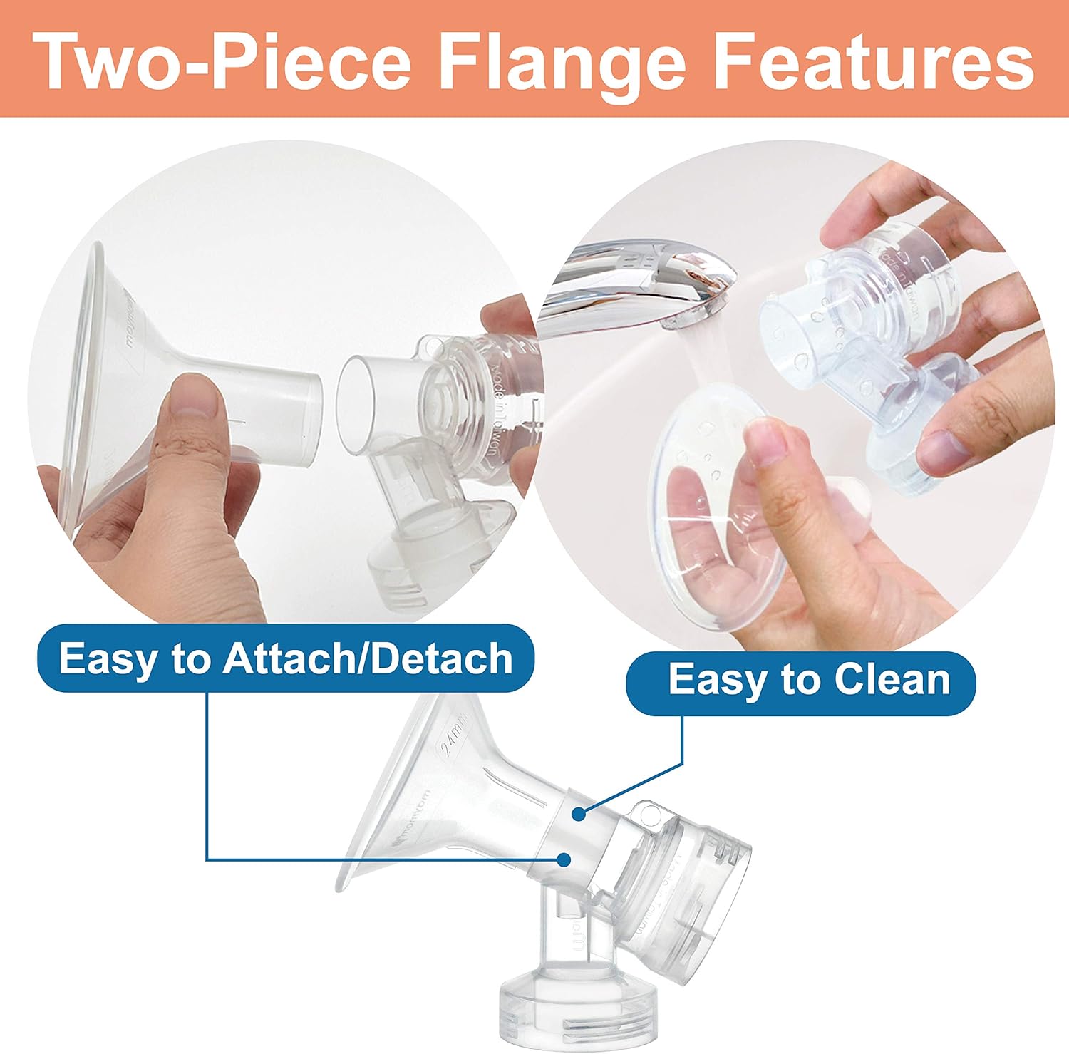 Maymom Breast Pump Kit Compatible with Medela Pump in Style Advanced Pump; 2xTwo-Piece 30mm Breastshield, 2 Valve, 4 Membrane, 2 Replacement Tubing; Replacement Part for Medela Shield, Medela Valve