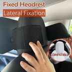 Funbliss Baby Car Mirror for Fixed Headrest, Compatible with Tesla Car Mirror for Baby and Other Models, 360° Rotation Clear & Wide View, Easy Install with Non-Slip Elastic Fixing