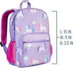 Wildkin ECO rPET Kids Backpack – Recycled, Padded, Adjustable for School & Travel – Unicorns