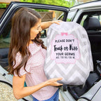 Metplus 2-in-1 Baby Car Seat Cover, Multi Use Cover for Baby Car Seat Canopy with Privacy Sun Shade, Protect Your Baby's Safety Seat with Style, Infant Carrier Covers for Boys & Girls