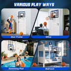 Kids Indoor Basketball Hoop with Scoreboard & Timer,Toddler Adjustable Height Basketball Goal Toy for Outdoor Backyard,Sports Game Play