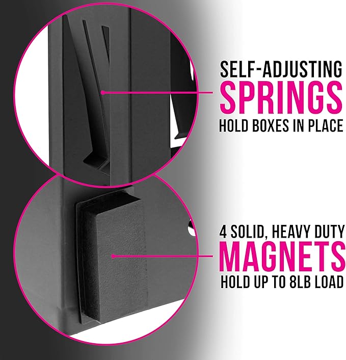 TCP Global Glove Holder for Wall Mount, Glove Dispenser, Tissue Box Holder for Wall Mount, Magnetic Latex Gloves Dispenser