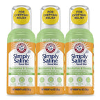 Arm & Hammer Simply Saline Moisturize & Soothe Nasal Mist, Drug-Free Moisturizing Saline Nasal Spray for Instant Relief for Dry Nose, 4.6 Oz (130 g), 3 Pack