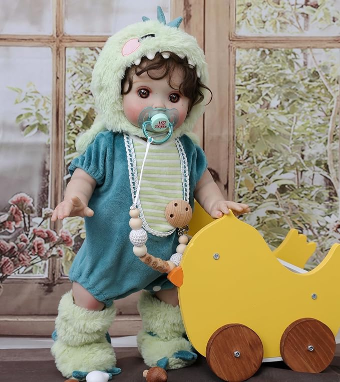 Reborn Toddler Baby Doll Boy with Freckles – 18 Inch Realistic Full Vinyl Body Real Life Baby Dolls with Accessories for 3+ Year Old Girls Gifts, Pretend Play, Premium Collectible Gift