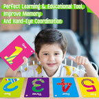 51 PCS Number Flashcards, 0-50 Double Sided Printed Cards with 2 Reclosable Rings, Learn Numbers, Learn to Count-Fun Learning and Educational Flashcards Learning Tool for Kids, Preschoolers, Toddlers